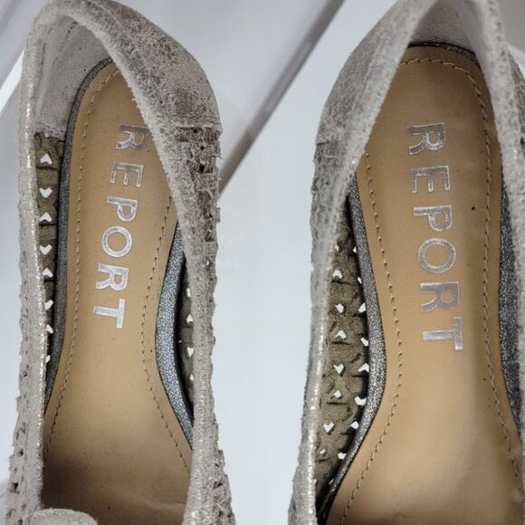 Report Silver Open Toe Flats - Picture 3 of 6